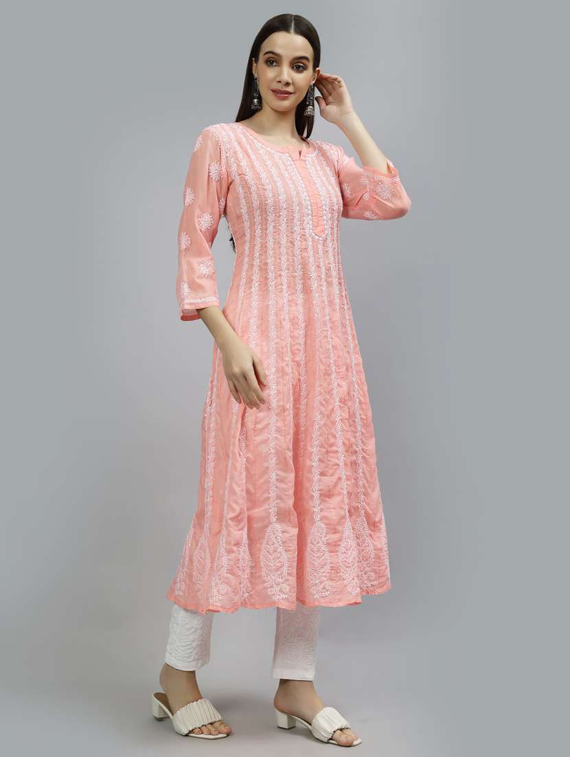 Women Three Quarter Sleeve Anarkali Kurta