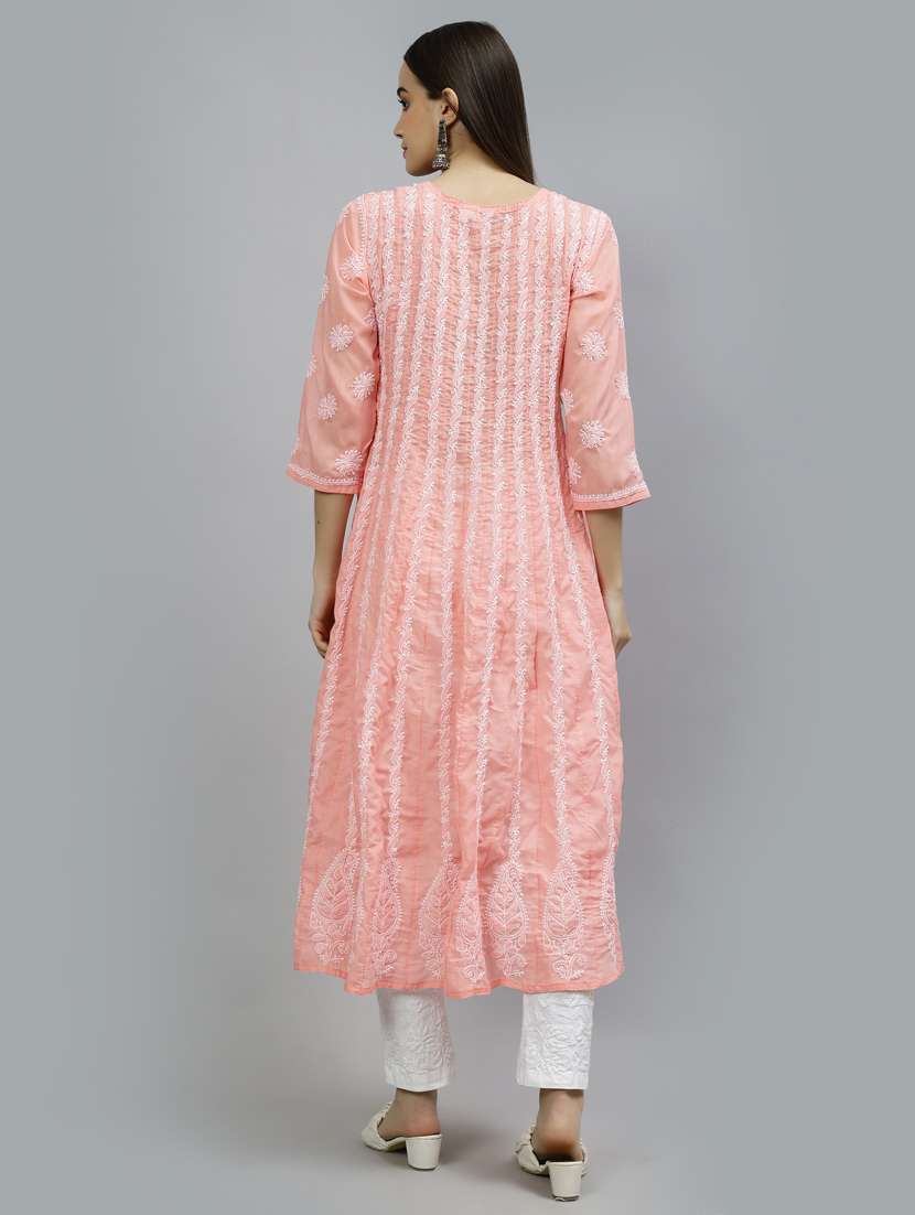 Women Three Quarter Sleeve Anarkali Kurta