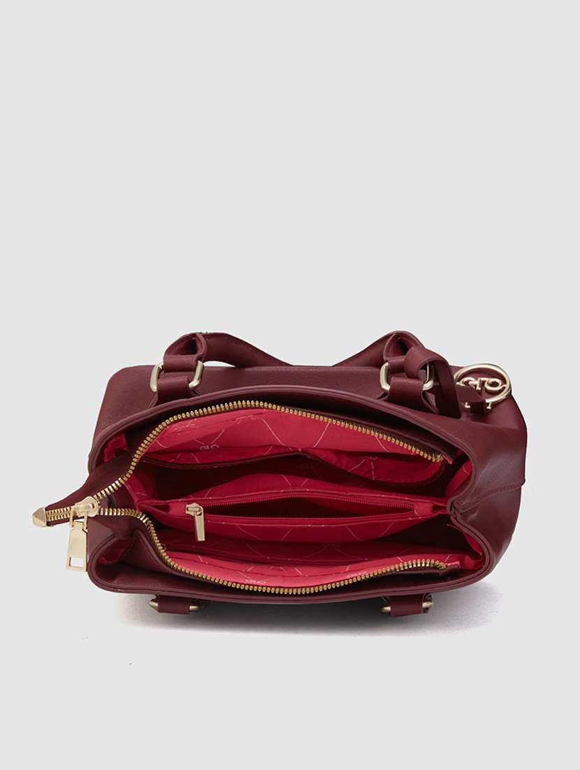 Women Maroon Leatherette (Pu) Handbag