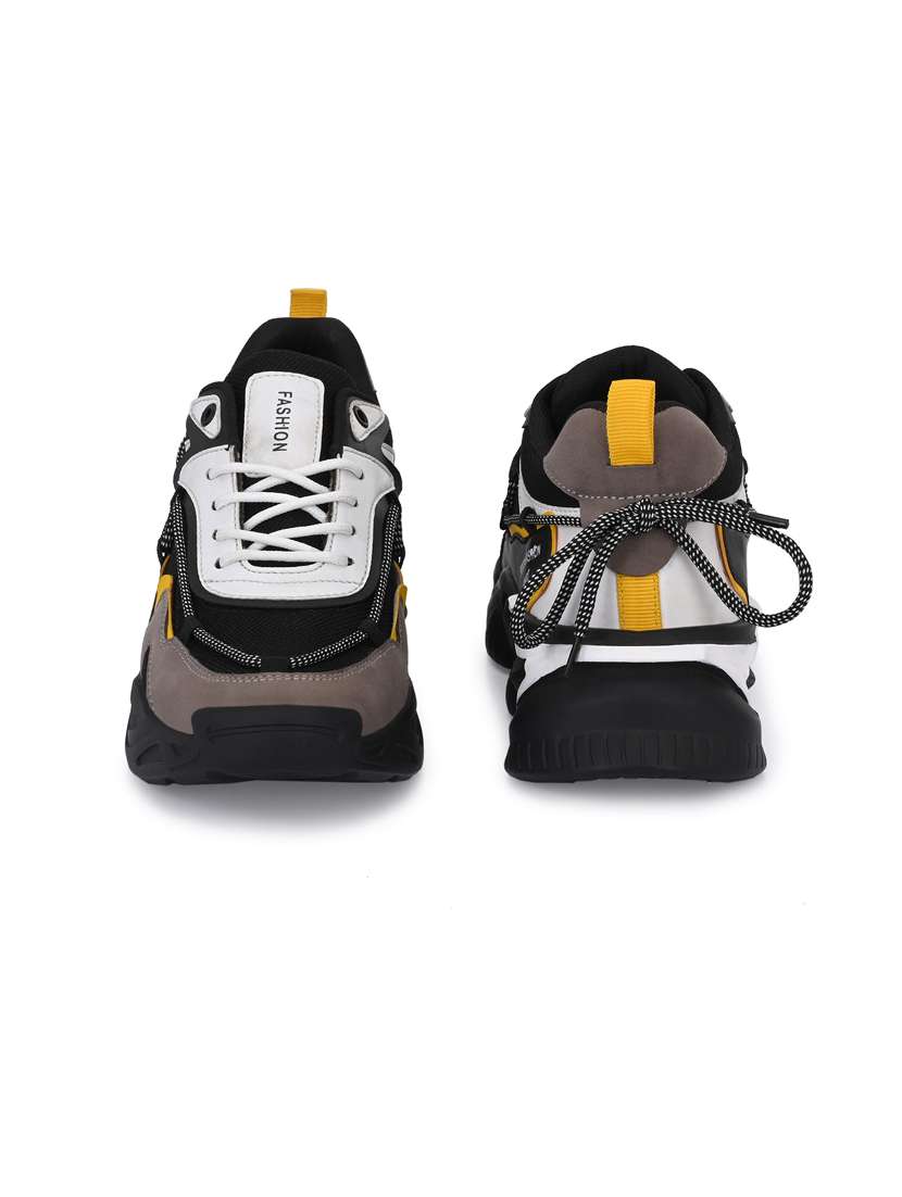 RISING WOLF Men Black Lace Up Shoes - Image 6