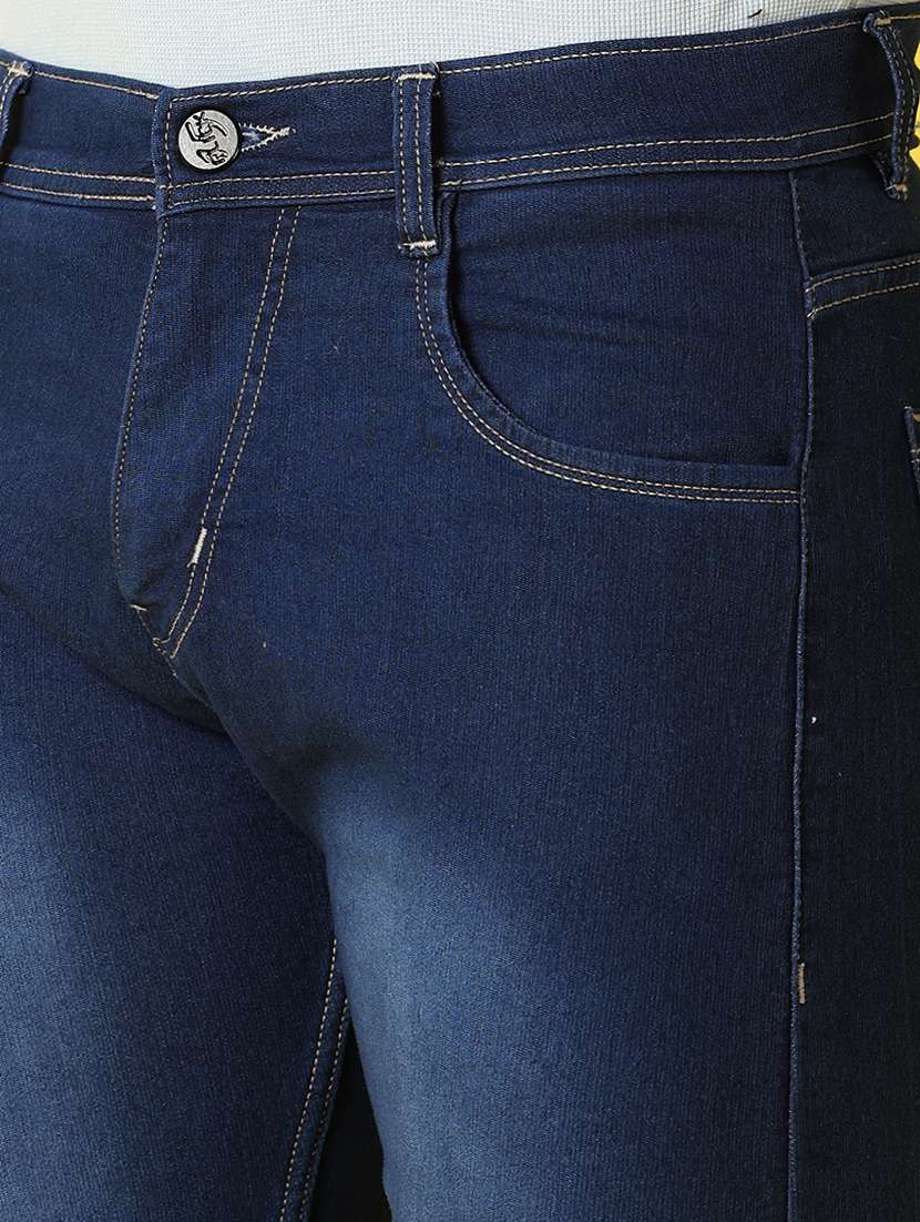 Men Mid Rise Plain Jeans