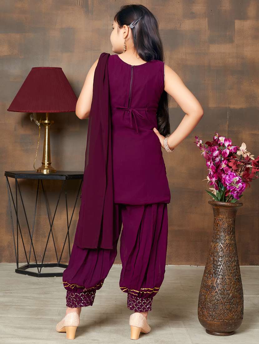 Girls Top And Bottom Ethnic Wear Sets