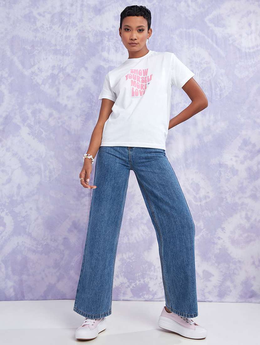 Blue Cotton Jeans