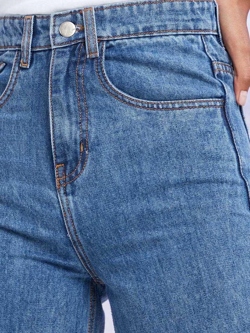 Blue Cotton Jeans