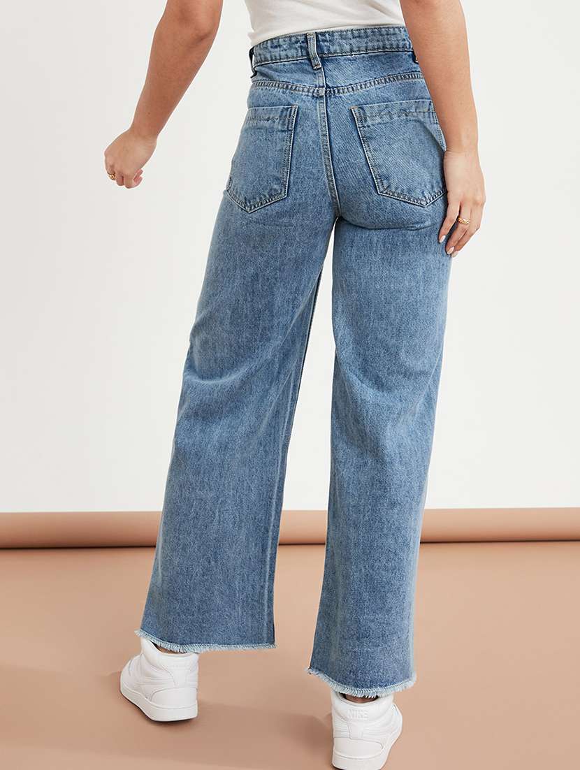 Blue Cotton Jeans