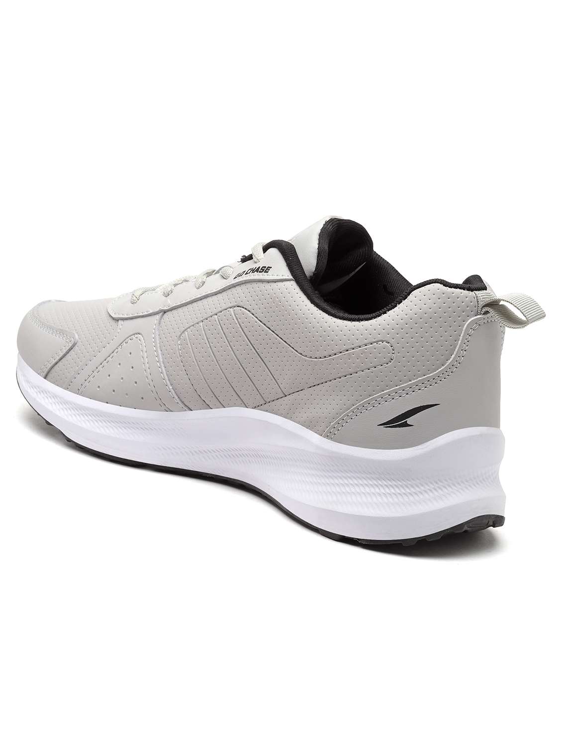 Men Grey Lace Up Running Shoes