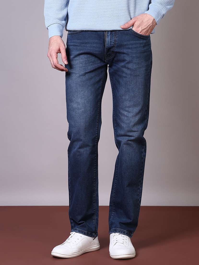 Blue Cotton Jeans