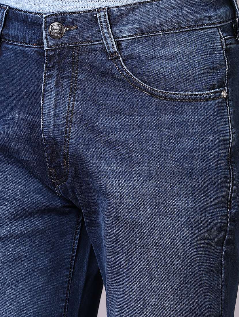 Blue Cotton Jeans