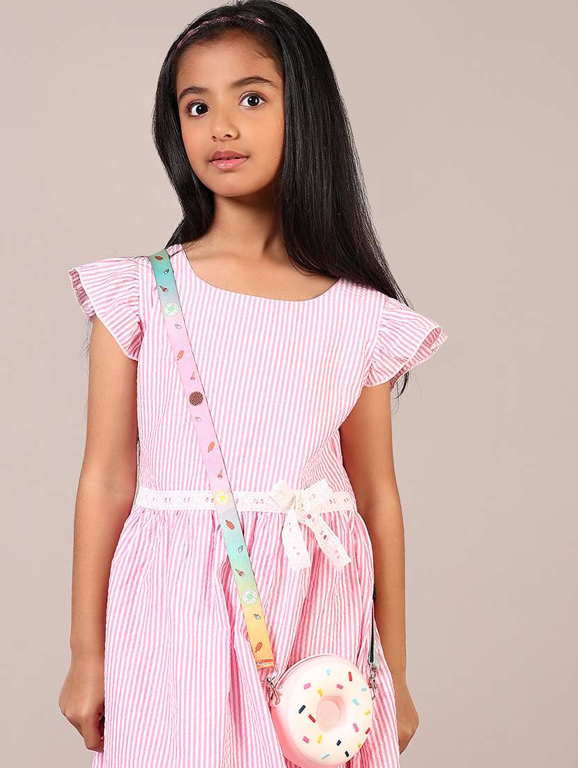 Girls Striped Cotton Frock