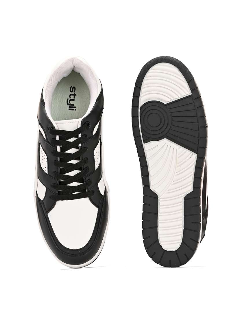 Men Color Block Lace Up Sneaker