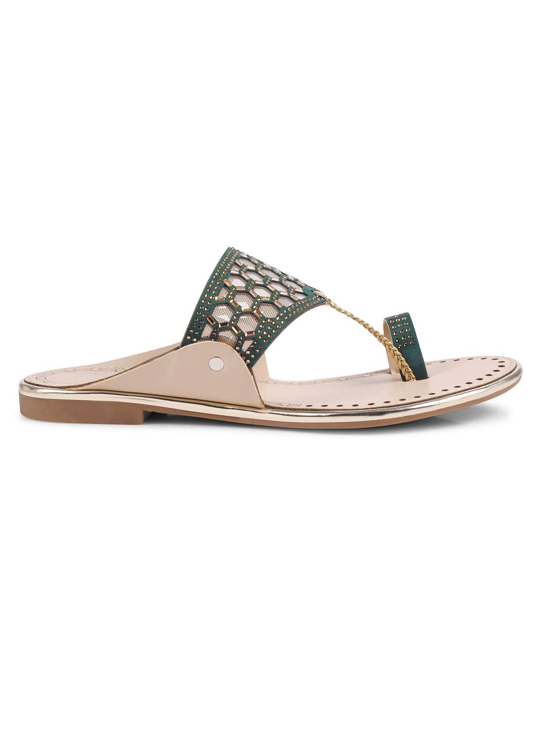 Women Embellished One Toe Kolhapuri