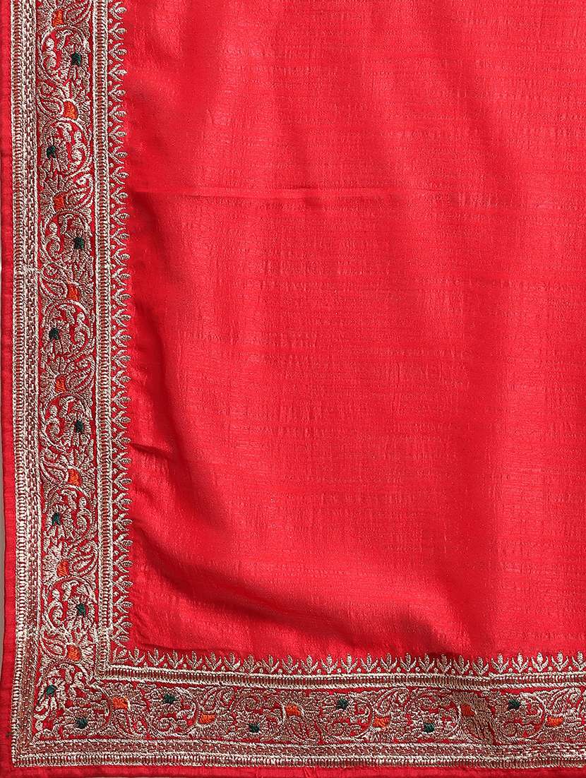 Women Solid With Bordered Saree With Blouse