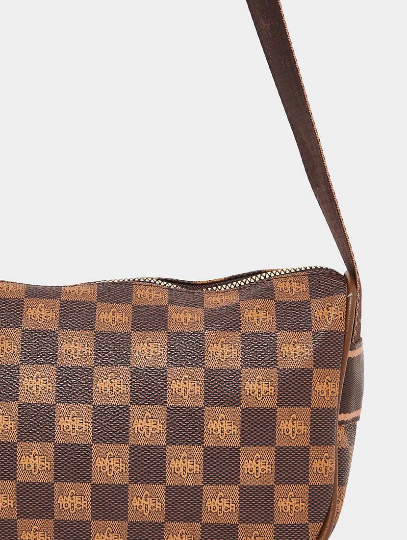 Women Brown Printed Sling Bag