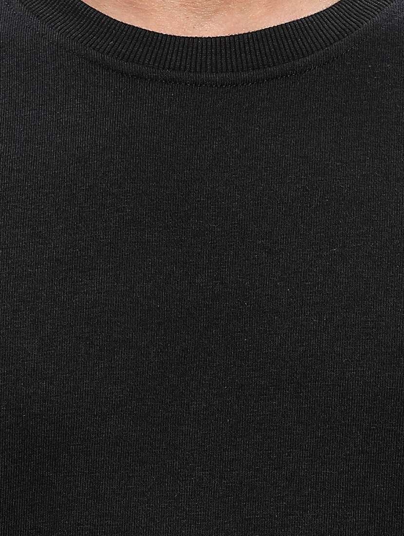 Men Solid Long Sleeve Regular Fit Sweatshirt
