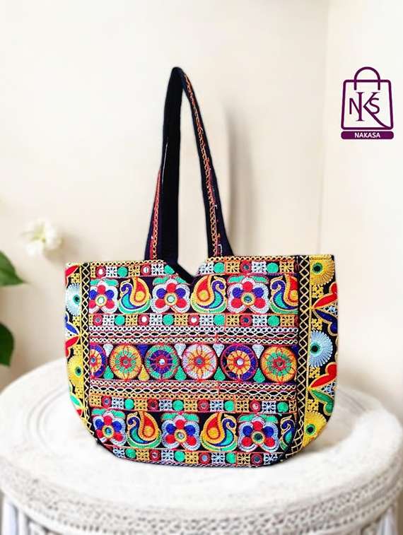 Women Embroidered Tote Bag