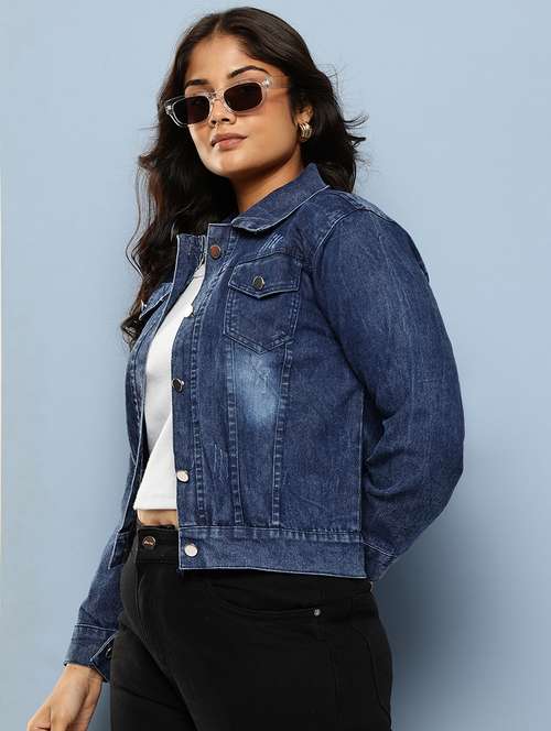 Navy Blue Denim Jacket