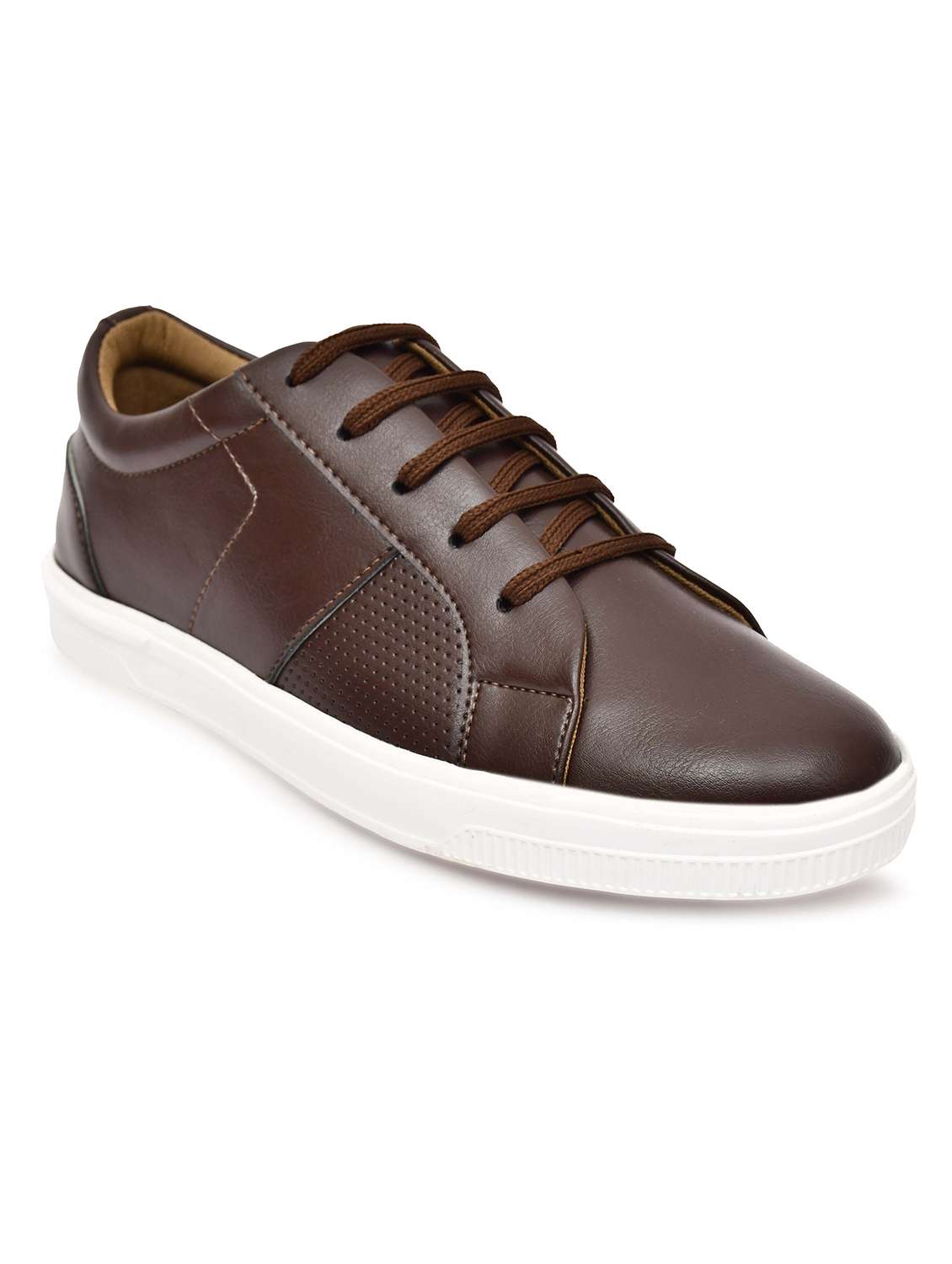 Men Brown Lace-Up Sneaker - Image 4