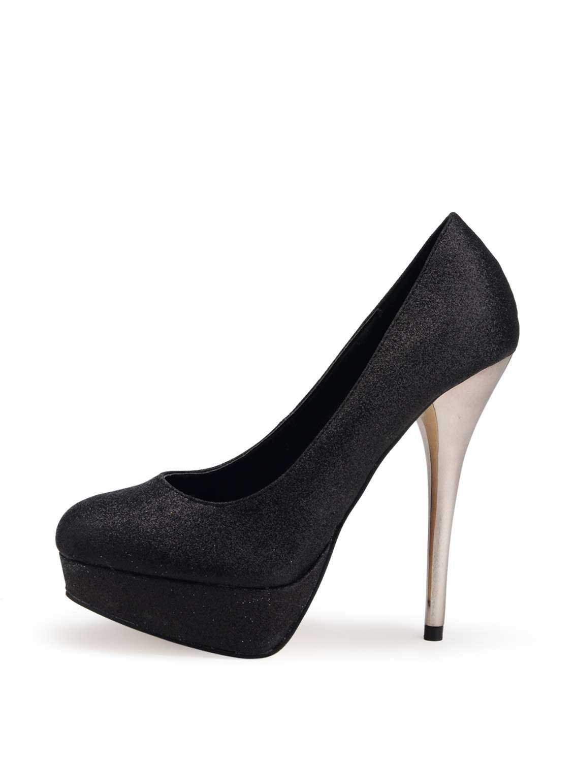 Buy online Black Magic Shimmer Pumps from heels for Women by Carlton