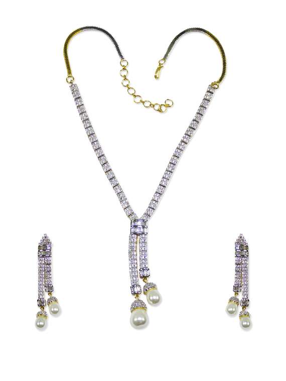 Maximised Buy Solids Black Dresses, Multi Color Necklaces with White