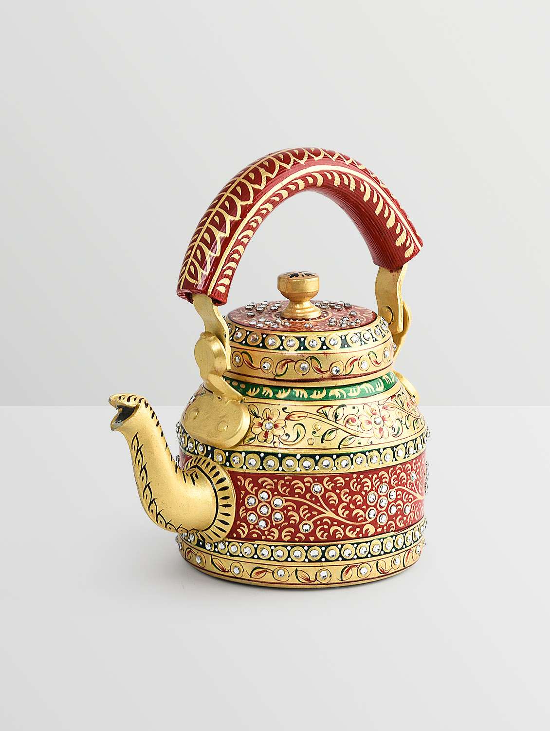 Buy online Gold Aluminium Hand Painted Kettle from Coffee & Tea for