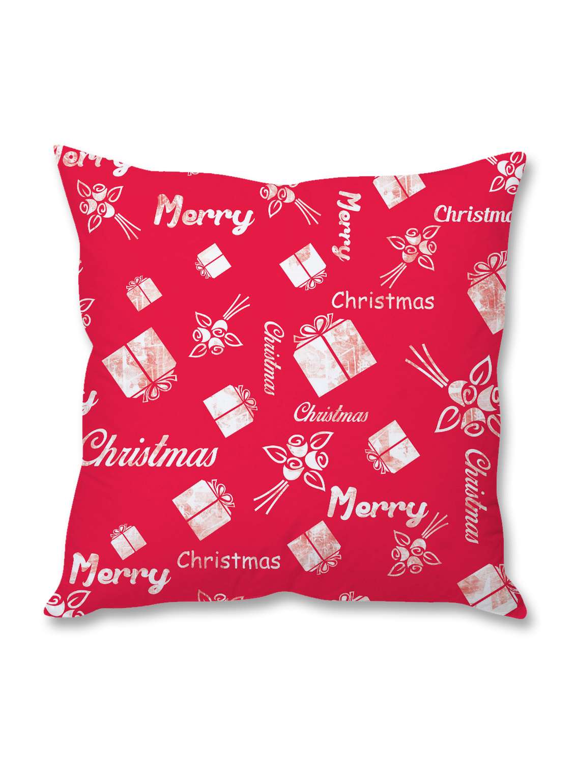 Buy online Red Christmas Theme Printed Cushion Cover from Cushions