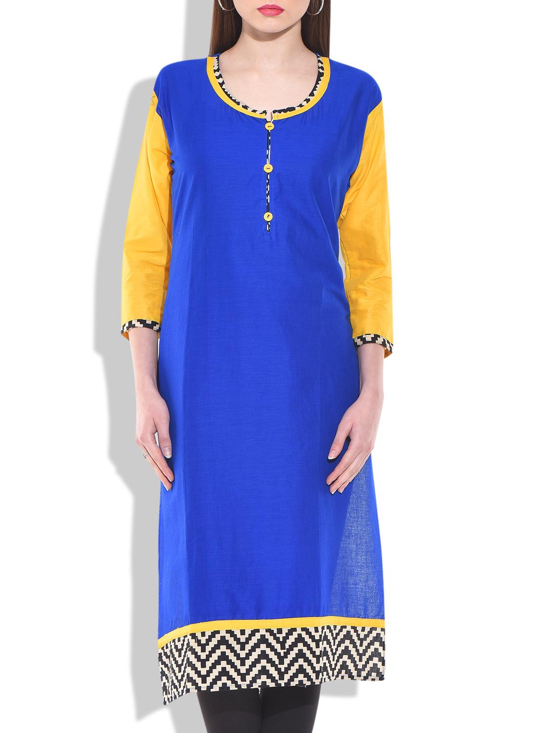 royal blue color kurti