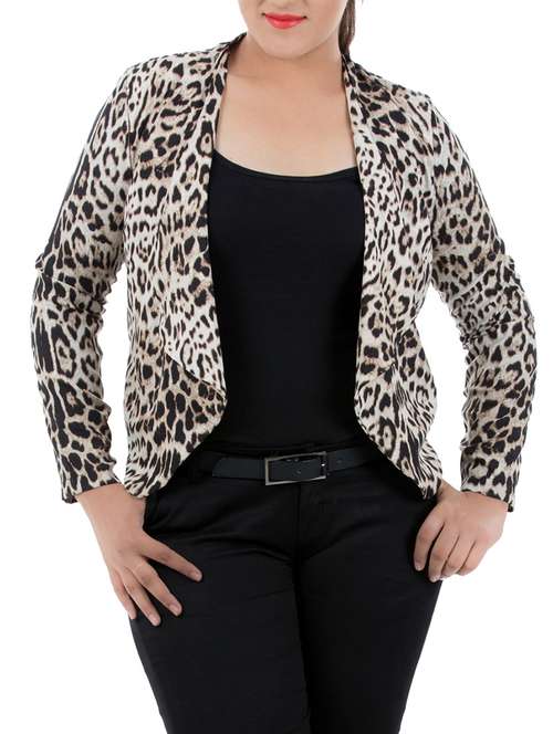 short leopard print jacket