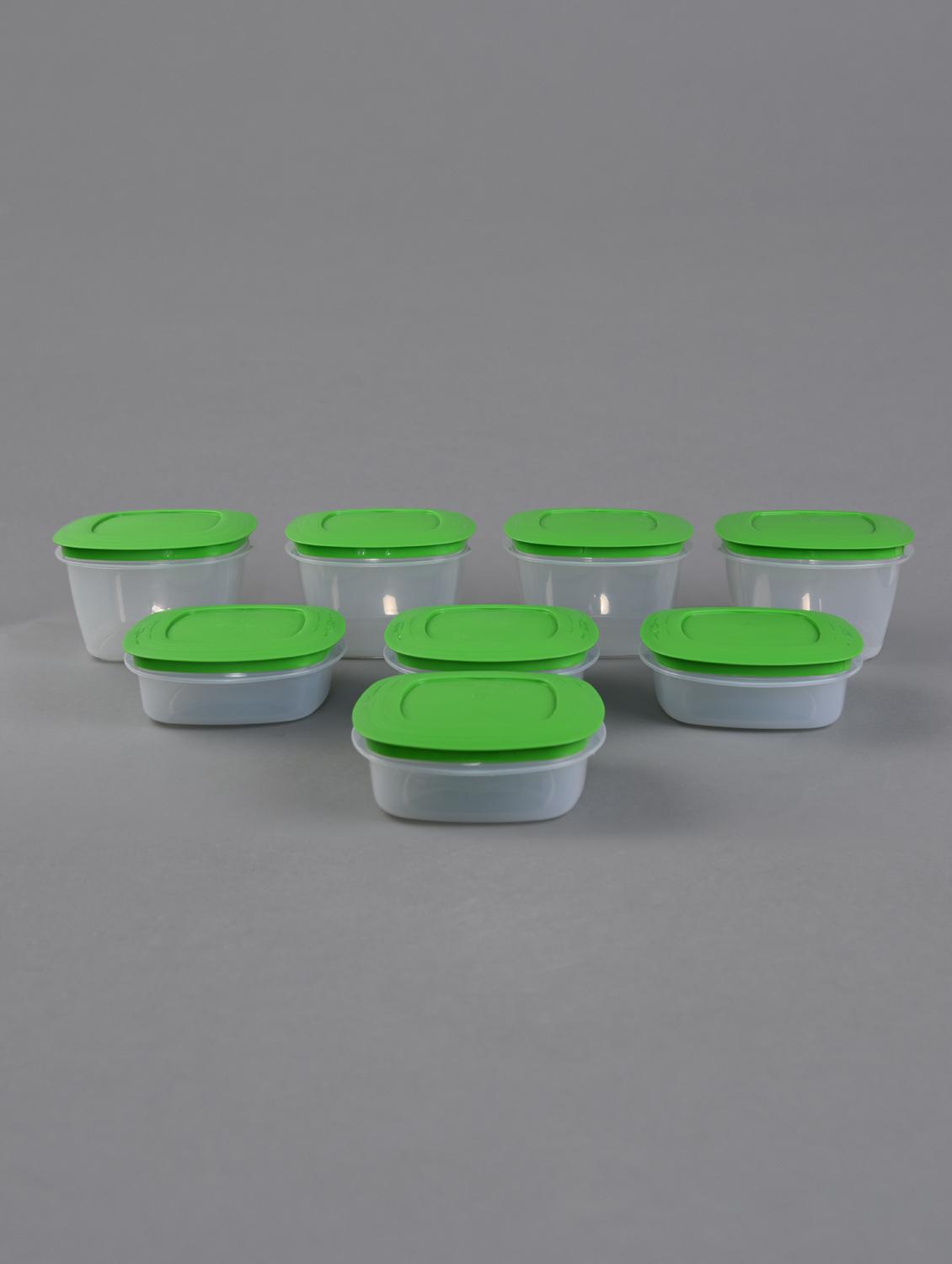 Green Storage Container Set Of 8 For Uni From Cutting Edge